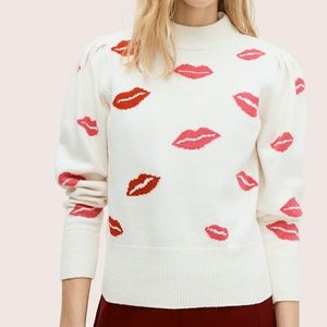 NWOT kate spade lips sweater